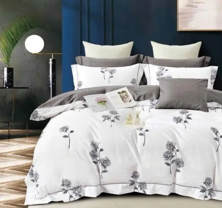 Luxury solid double cotton 3 piece king size patchwork soft lightweight fashion fluffy bedding set quilt comforter set