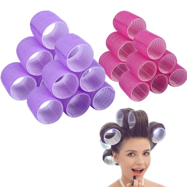 Top Seller Salon Dressing Self Grip Hair Curlers Nylon Curl Plastic Hair Rollers