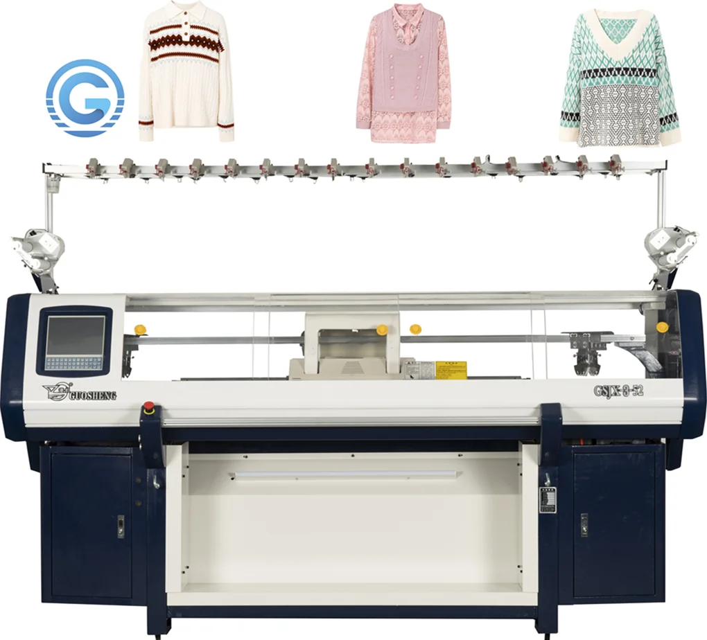 three system fully auto computerized sweater flat knitting machine