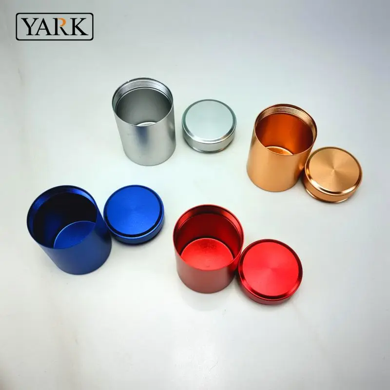 60ml 120ml 140ml Metal Aluminum Alloy Leaf Tea Cylinder Mini Tin Canisters For Tea Tin Box