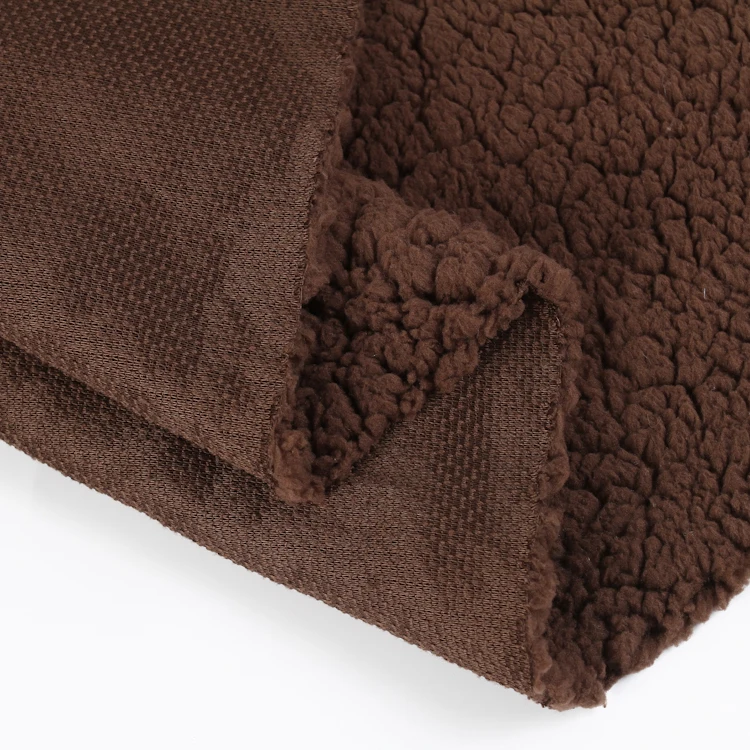 Anti-pill Granular Velvet Lamb Fleece Wholesale Faux Fur Fabric Sherpa