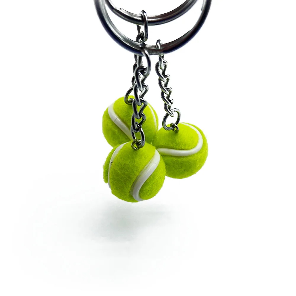 Manufactures Custom Logo paddle tennis ball keychain custom 2d/3d soft pvc keychains, make rubber