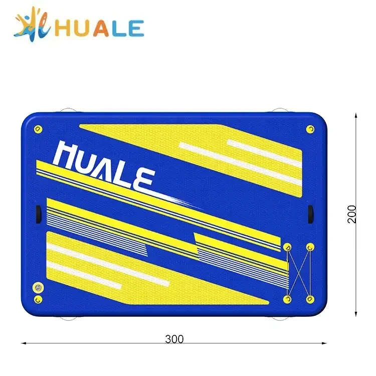 Dock inflatable platform water floating mat pontoon air track drop stitch durable material play equipment factory for wholesaler