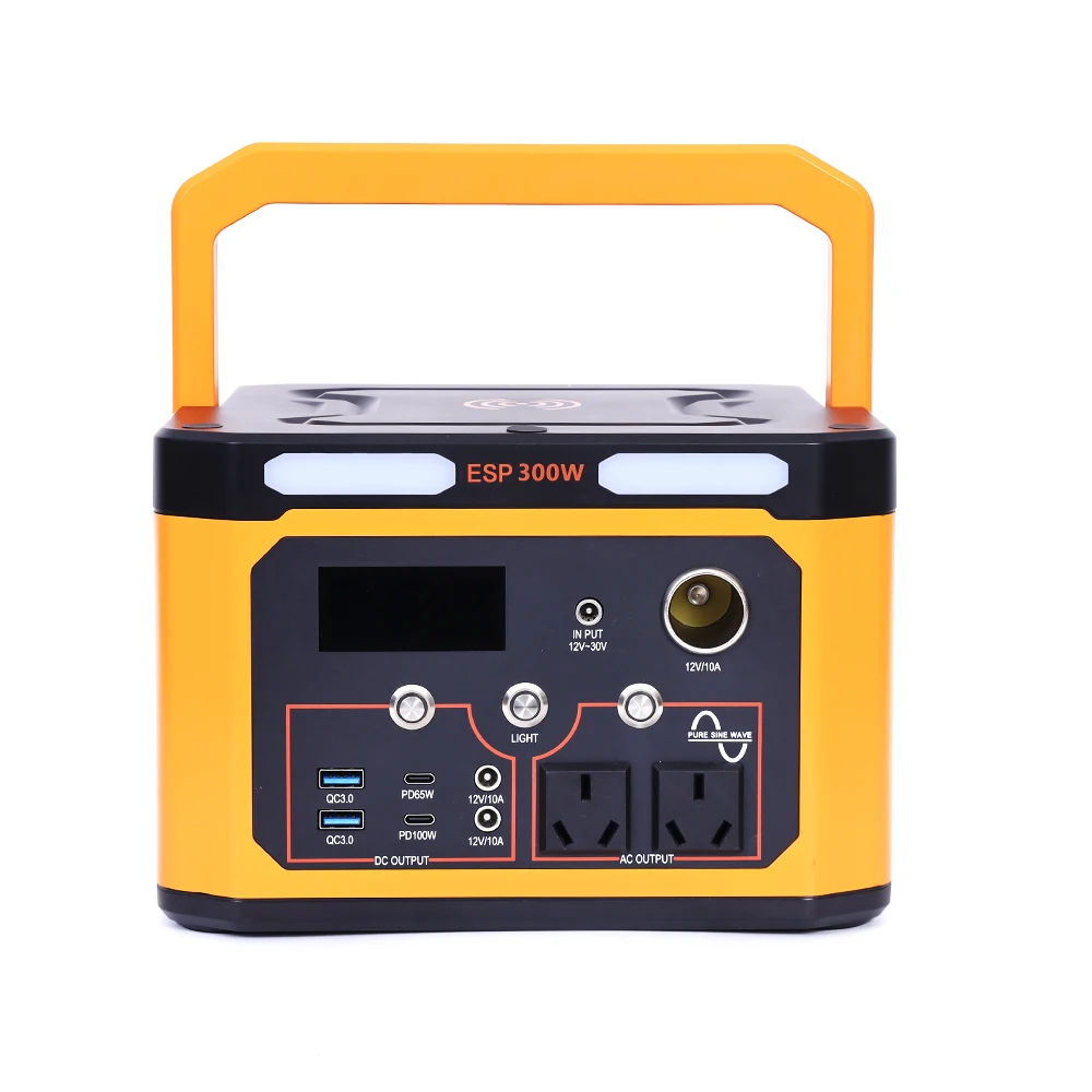 86400mAhPortable Power Station Lifepo4 Battery Power Bank 300w Outdoor Solar Generator Energy Storage Power Supply