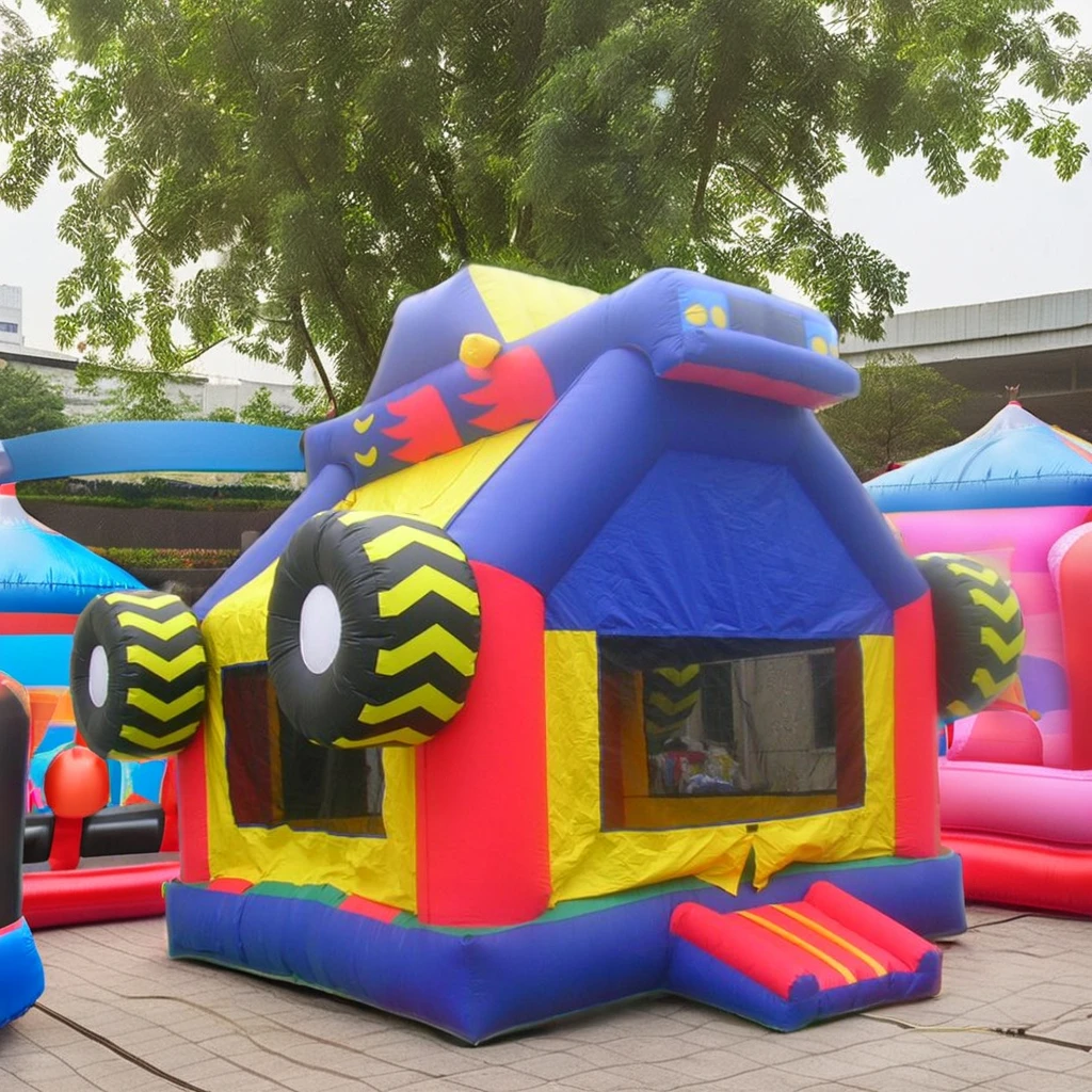 Unisex Inflatable Monster Truck Bouncer PVC Jumping Castle Pool Park Amusement Features Model Number Bouncy 1 Piece Searched All