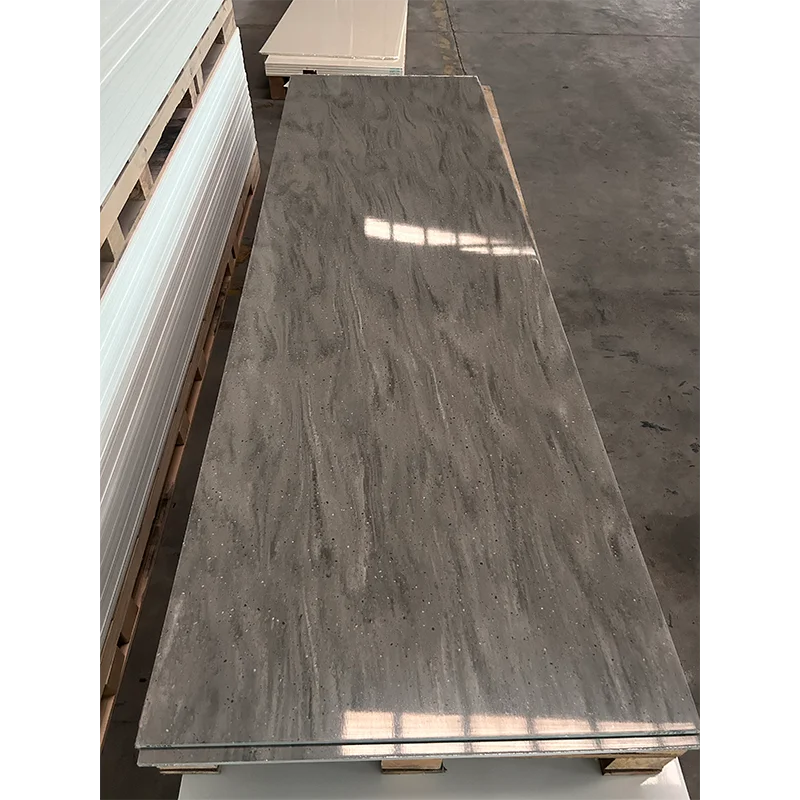 Flexible Big Slab Joint Invisible  Staron Color 6-30mm Solid Surface Marble Sheet for Kitchen Top and Vanity Top