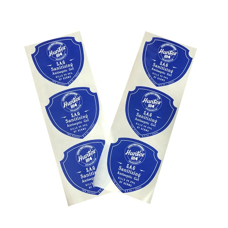 Waterproof Gold Paper Custom Gold Foil Embossed Logo Print round Kids Sticker Label Printer