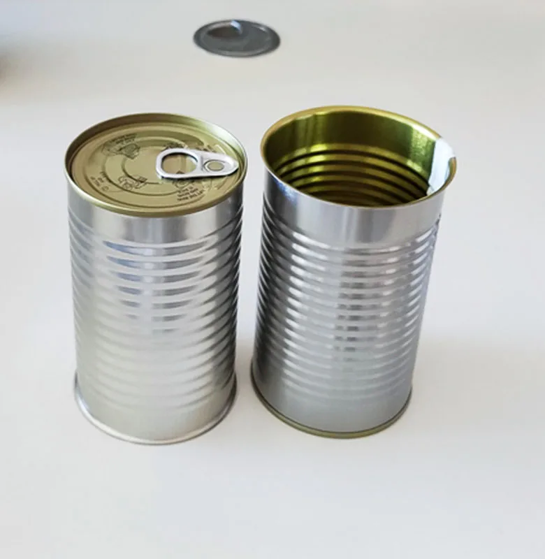 Manufacturer Tinplate Canister Storage Container Tinplate Container Can Empty Round Metal Tin Cans with Eoe Lid