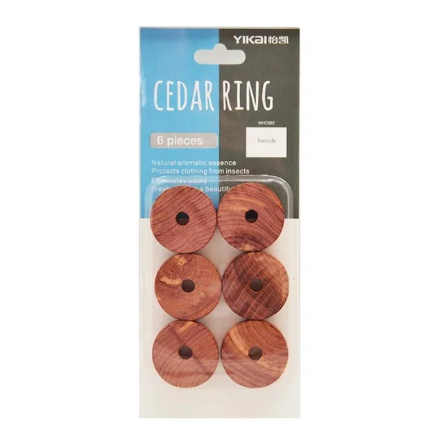 
Cedar Blocks for Closet Natural Red Cedar Rings Aromatic Cedarwood Balls for Hangers 