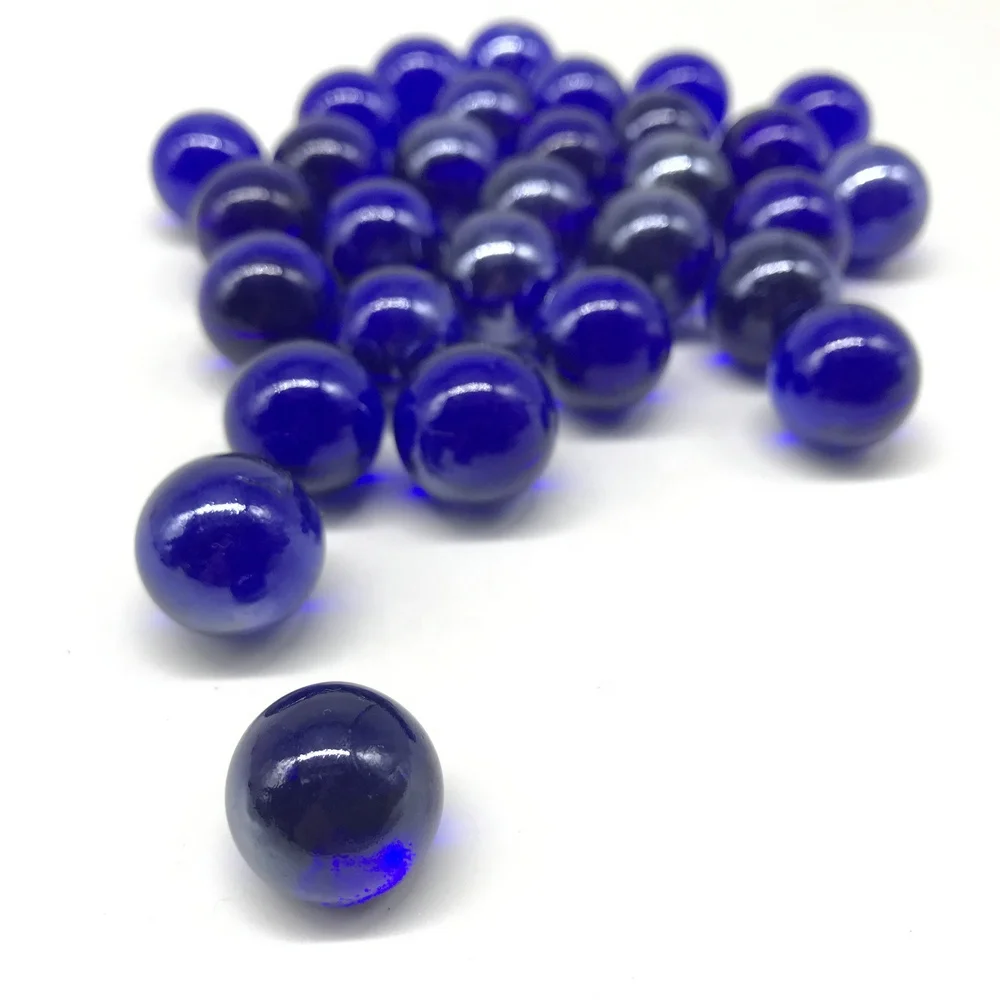 Китайский производитель синий стеклянный шар для игрушек аквариумный декор 16 мм стеклянная галька ВАЗ наполнитель украшение дома ландшафтный