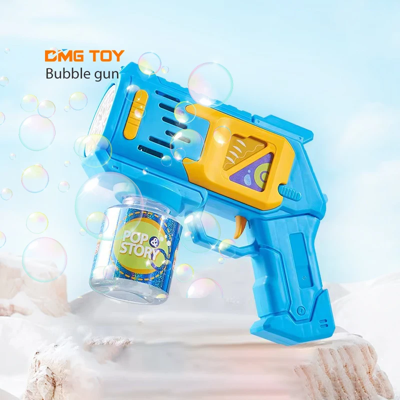 Hot selling handheld  classic kids toy machine plastic blowing electric bubble gun toys kids boys