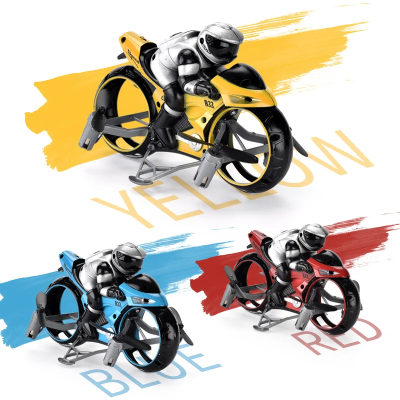 Пульт дистанционного управления Летающий мотоцикл наземный и воздушный двойной режим 360 градусов катание метание летающий детская модель электрическая игрушка