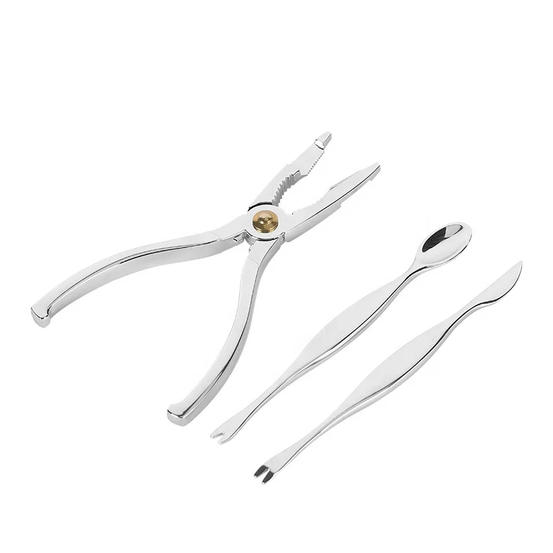 China manufacture stainless steel crab cracker lobster cracker picks forks multifunctional seafood tools set crab eating tool