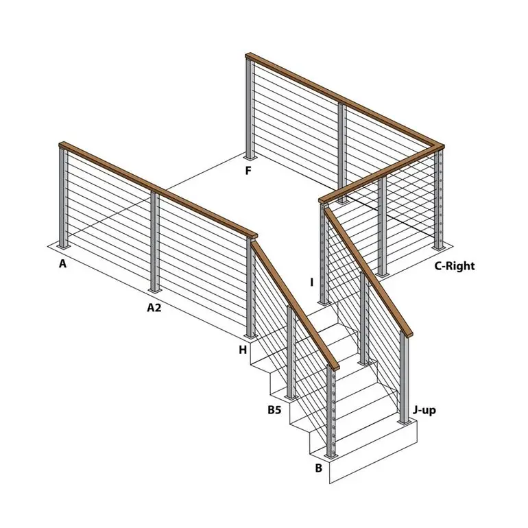 ACE Foshan Factory Price Stainless Steel Material Wire Fitting for Deck Cable Railing System