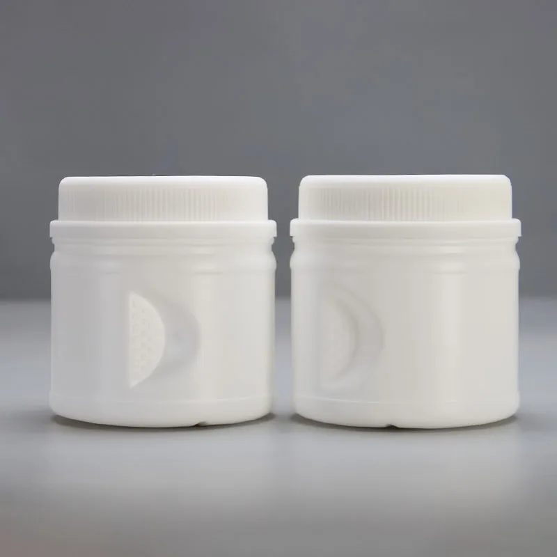 Customization Label Black Portable plastic protein powder container with lid