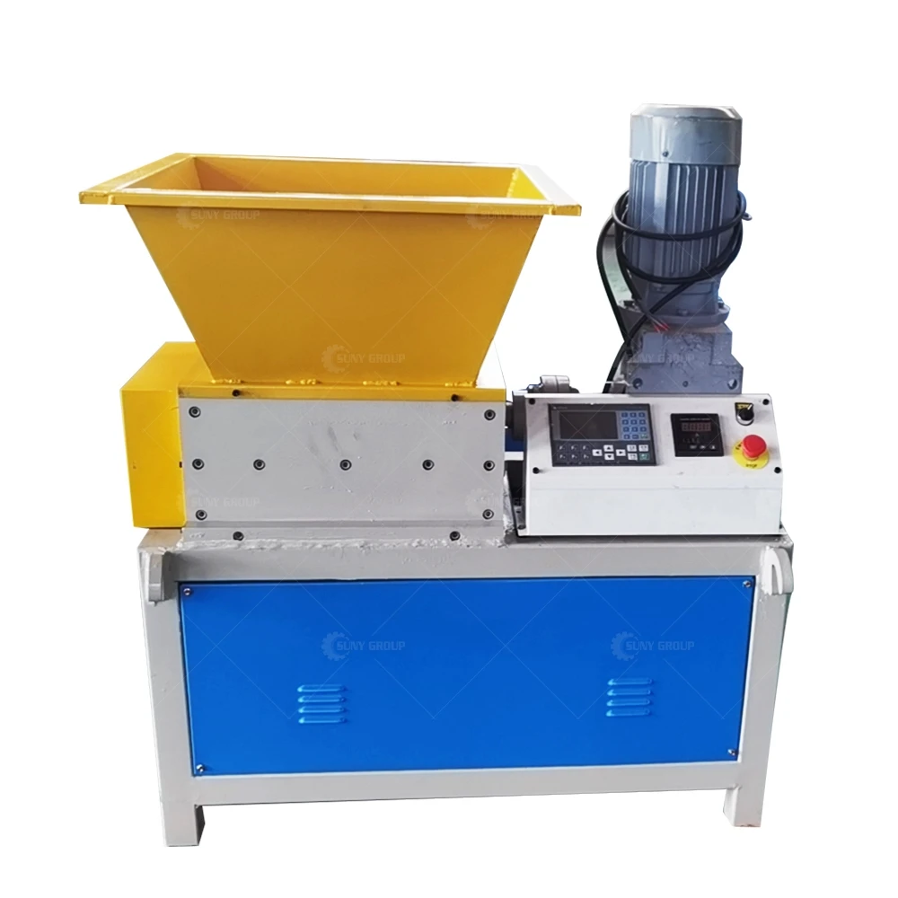 Scrap Car Bottom Lines Waste Wire Shredding Machine Mini Double Shaft Shredder Price