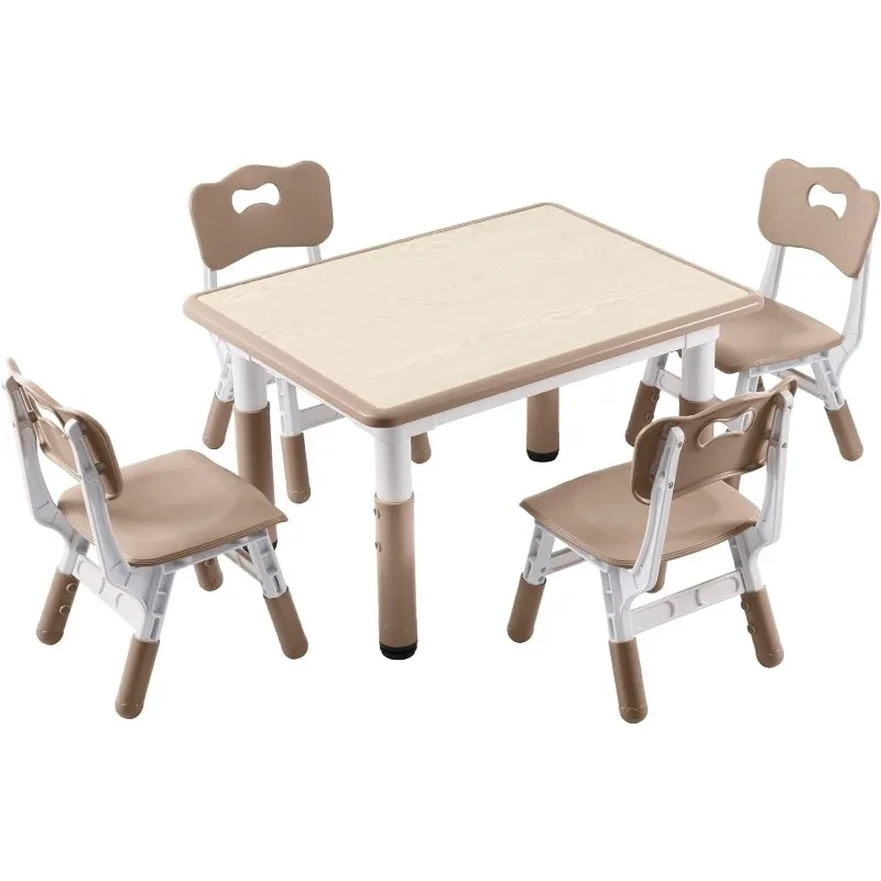 Kids Furniture Set Toddler Table and Chairs,Kindergarten Plastic Table Chairs,Preschool Multifunctional Study Table And Chair