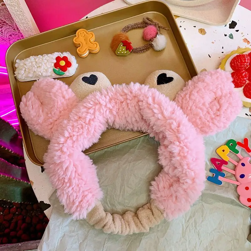 
Women Cute Microfiber Bow Face Makeup Headbands 