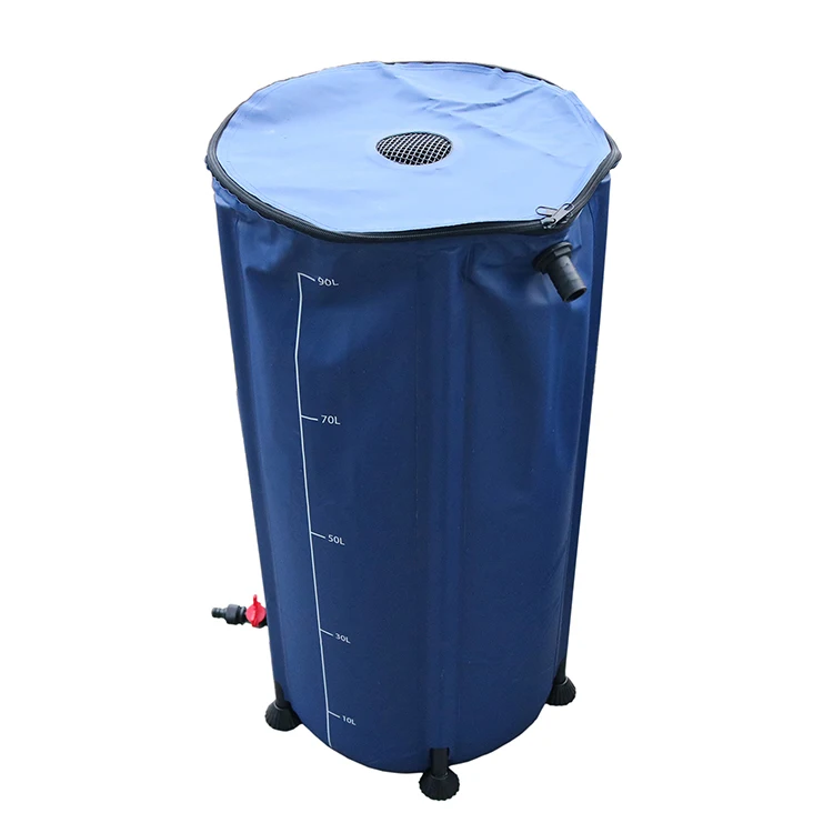 2023 hot sale garden water butt 26GALLON/50GALLON/60GALLON/70GALLON/132GALLON Collapsible RAIN Water Storage Barrel
