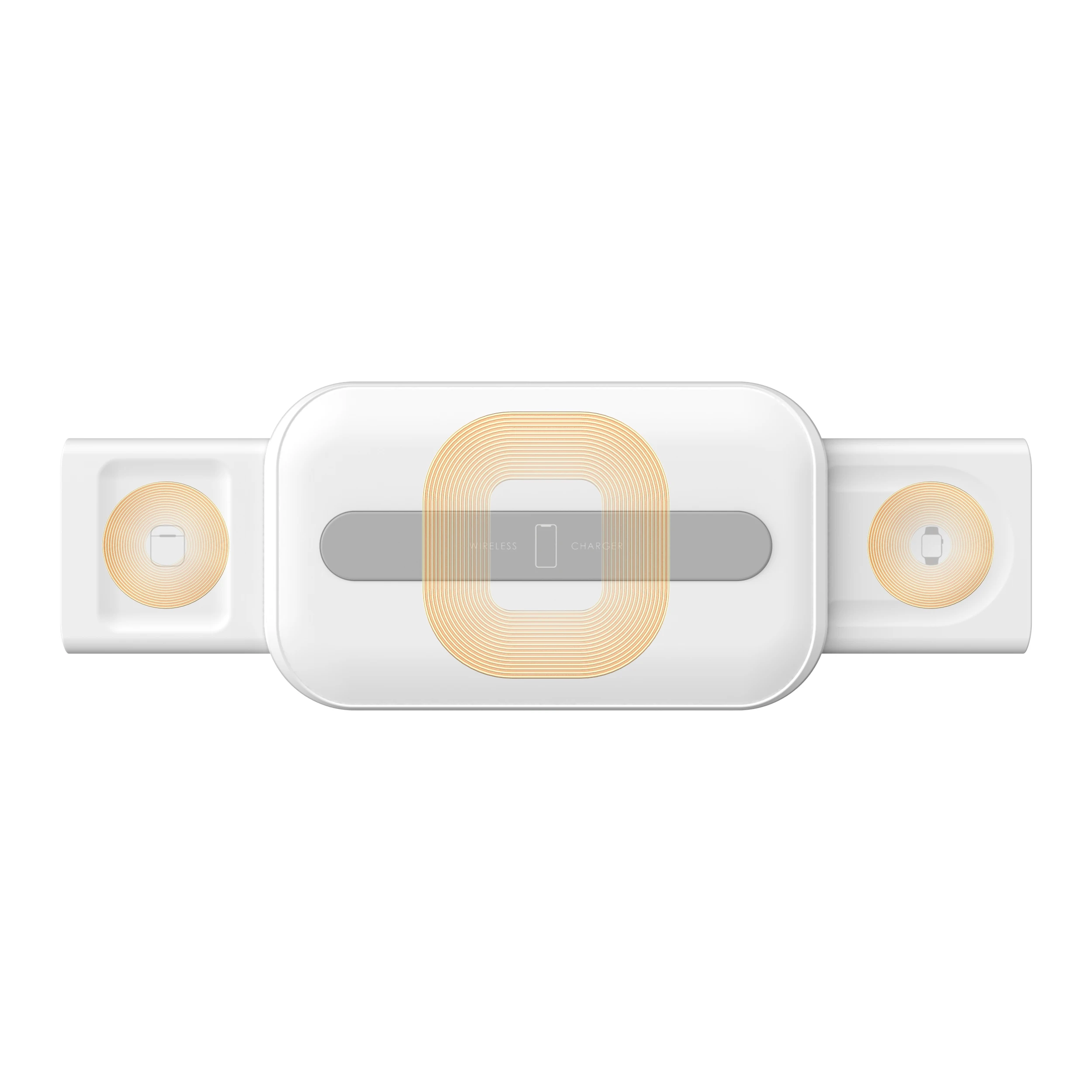  Новинка 2020 беспроводное быстрое зарядное устройство 3 в 1 Qi для iphone 12 AirPods Apple