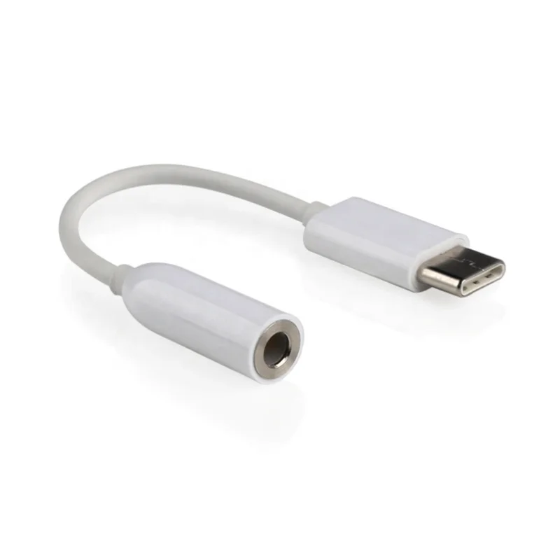Бесплатная доставка Тип C до 3,5 ММ Наушники Кабель-адаптер USB 3,1 USB-C Мужской до 3,5 с разъемом подачи внешнего сигнала AUX со штекера на гнездо разъема типа C