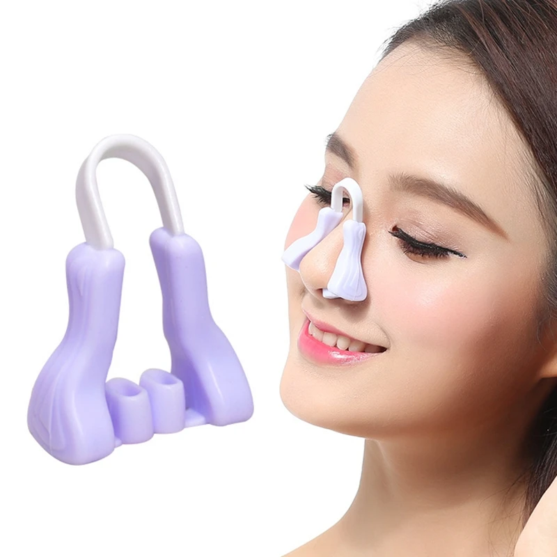 Nose Bridge Straightener Corrector Nose Shaper Clip up Lifting Soft Safety Silicone Rhinoplasty for Wide Crooked Nose Nasal Cli