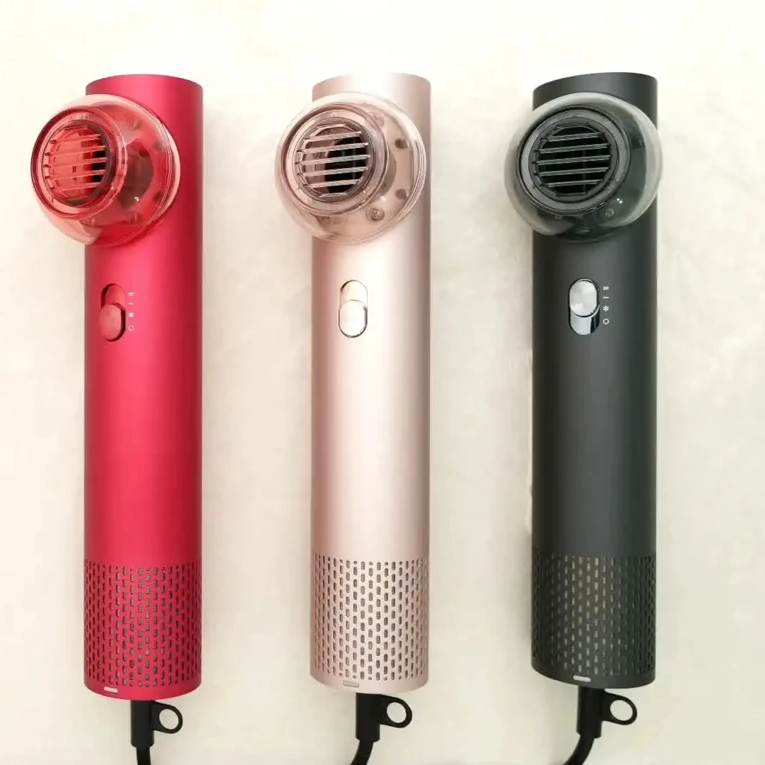 New Design Customized 1000w Lightweight 3 Levels Plasma Blow Dryer 30000rpm Diffuser Nozzle Mini Hair Dryer