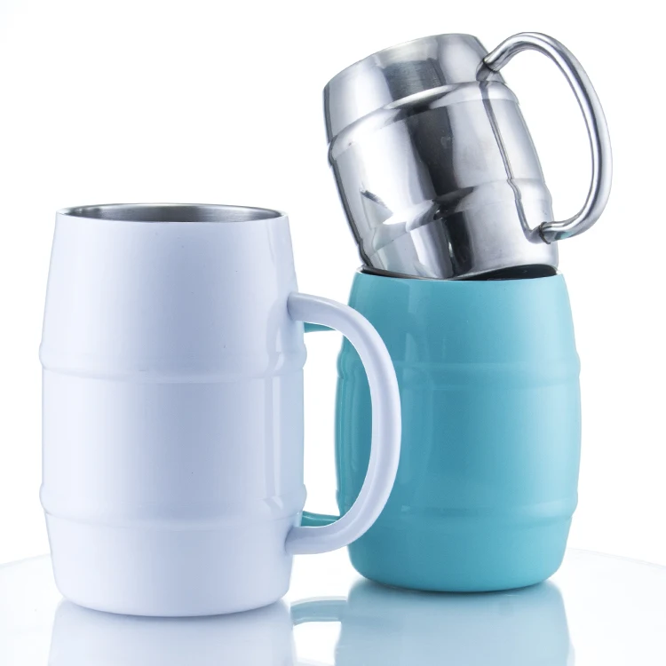 
24 oz 25 oz 26 vacuum double walled cold stainless steel beer mug cup 