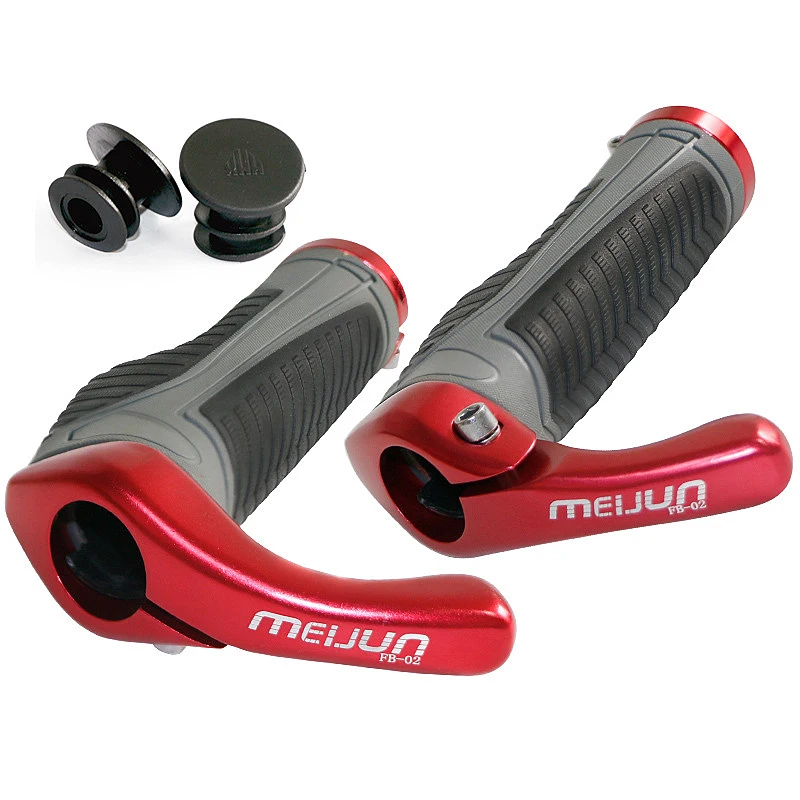 
MEIJUN Aluminum Alloy Horn FB-02 Handlebar Cover Bicycle Handlebar Cover Mountain Bike Folding Rubber 