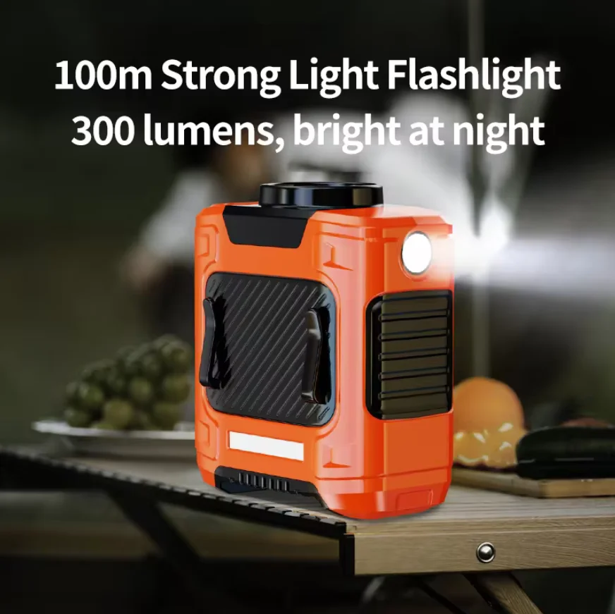 New Arrival 10000 mAH clamping hand camping fan Turbine Quiet High Wind Usb Rechargeable Hanging Portable Waist Fan For Outdoor