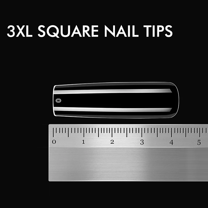 Сверхдлинные конические накладные ногти btatbox Xxxl инструменты для наращивания ногтей прозрачные с полным покрытием