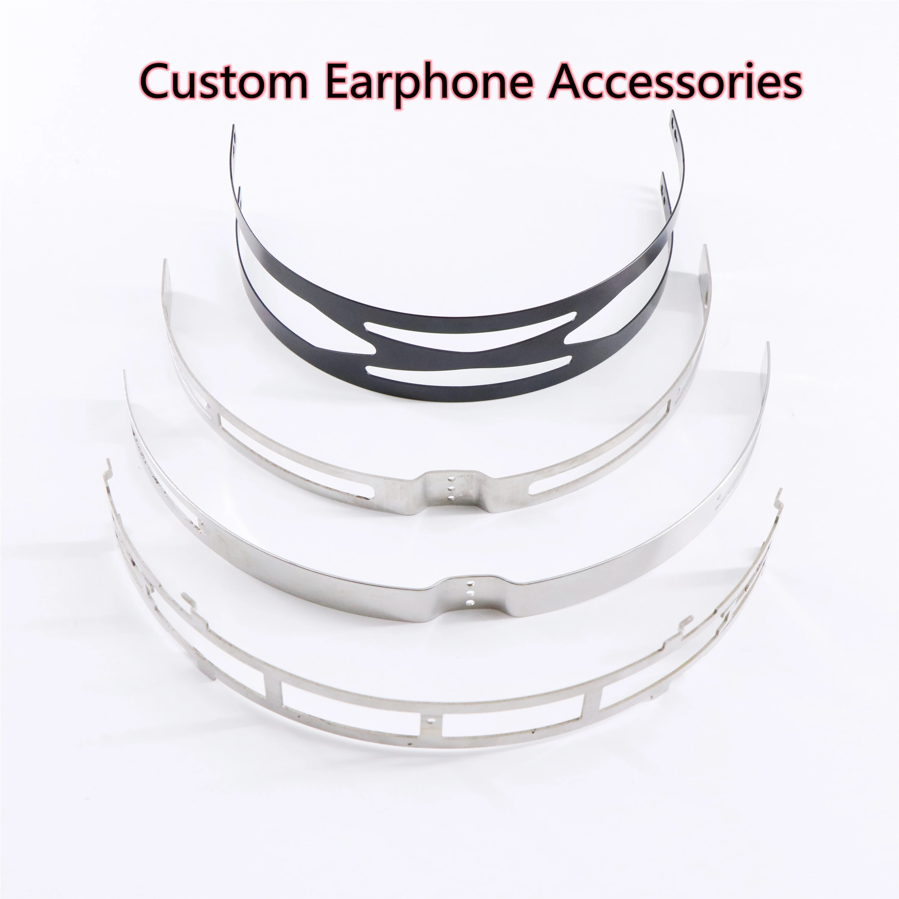 Wholesale Tinplate Metal Headset Hardware 316 Stainless Steel Headband and Earphone with Bar for Wholesalers