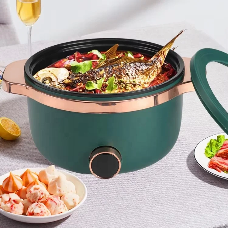 Electric Food Steamer Cooker Skillet Electric Multi Cooker  Hot Pot Nonstick Electric Multi-function Cooker