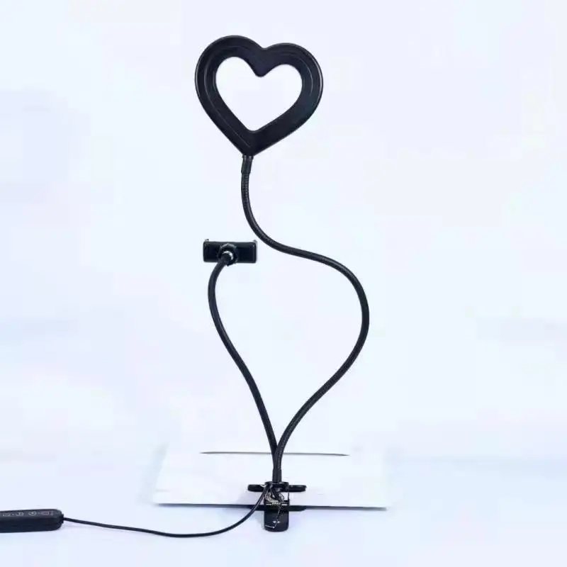 Цветная (RGB) монопод для селфи для мобильного телефона с опцией установки заполняющий свет для камеры 6 дюймов видео Full Color красоты с заполняющим светом