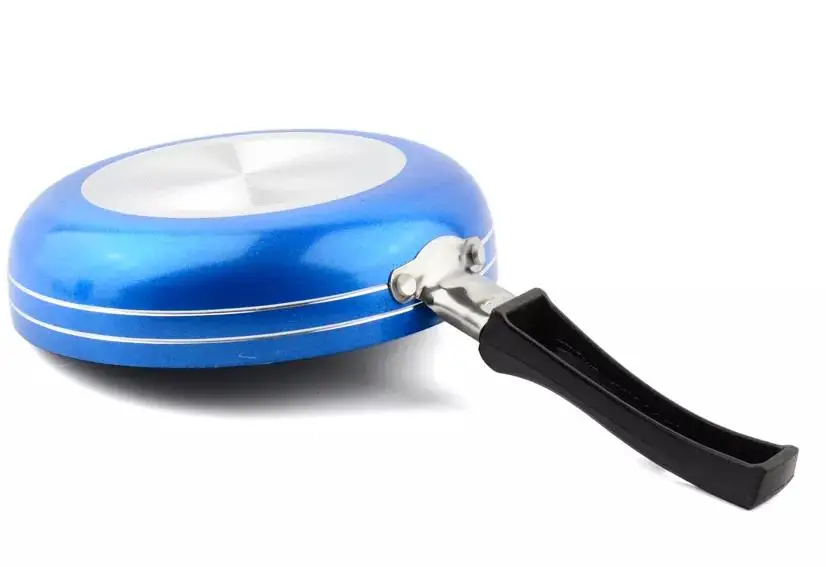 Huochu Cheap Price 12 CM Pressed Nonstick Aluminum Mini Egg Frying Pan for Home Kitchen Cooking