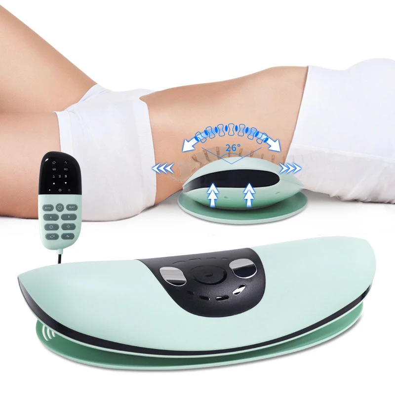 Hot Compress Back Lumbar Stretcher Electric Lumbar Relief Back Stretcher Professional Traction Lumbar