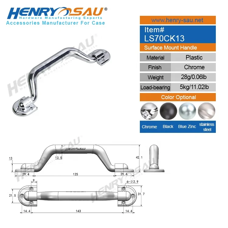 Briefcase Handle plastic handling toolbox flight case handle