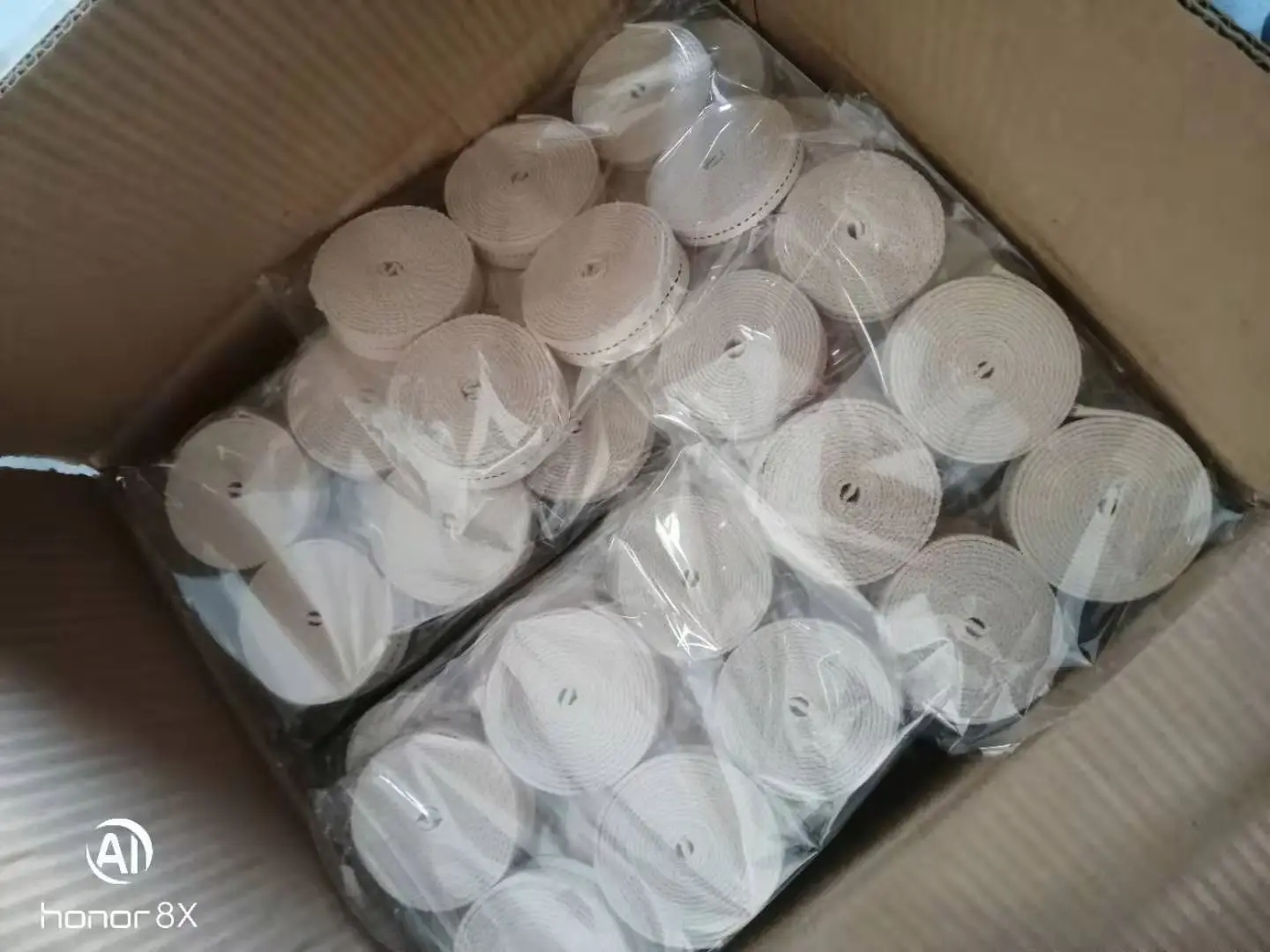 100% cotton oil lamp wick 22mm wide length customized