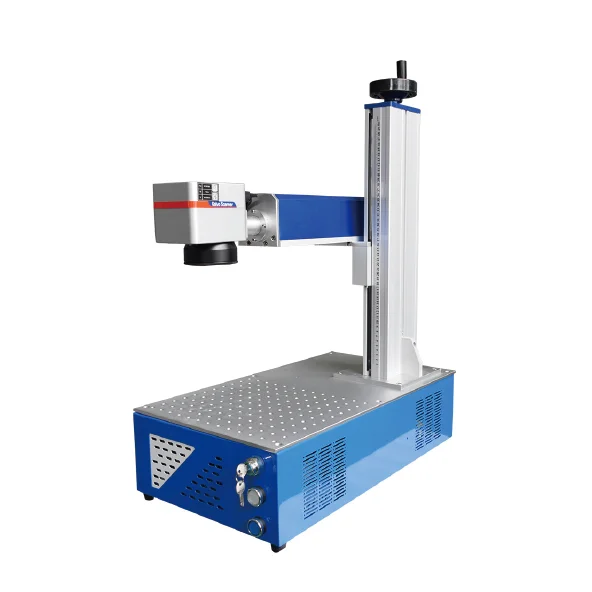 20w 30w 50w Portable Fiber Laser Marking Machine Mini Fiber Laser Marker DST Metal Kingdom Key Training Character Power