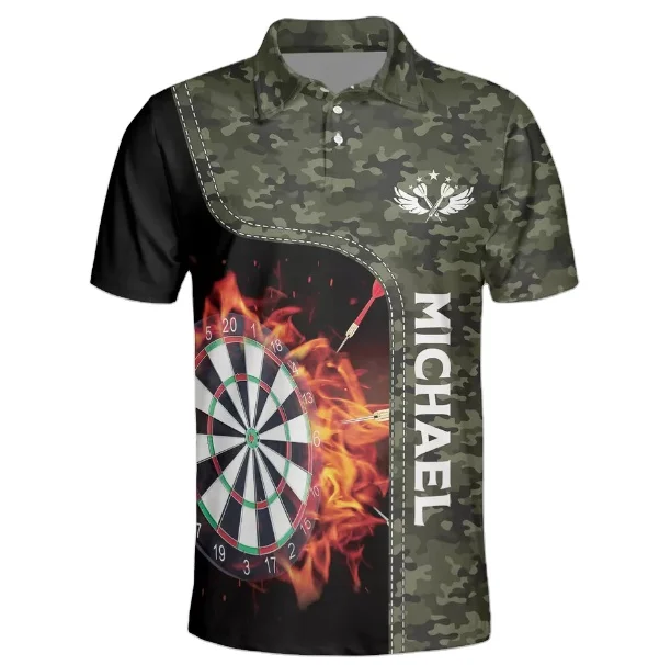 Custom Logo Man Sublimation Dart Shirts
