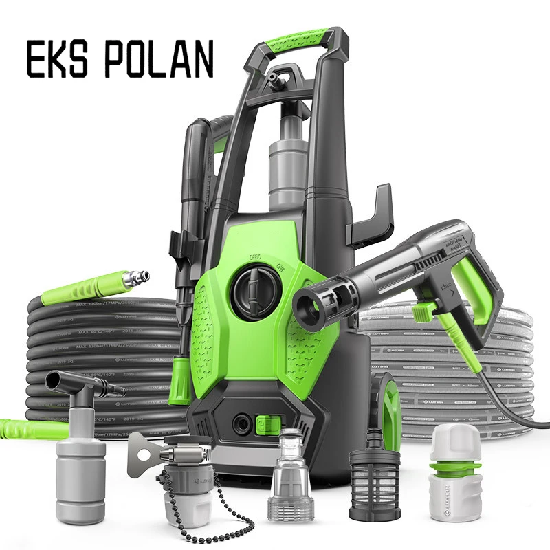 Pressure Washer 2000W Electric Pressure Washer Power Washer Car Washing Machine with Adjustable Nozzle, Spray Gun Foam Cannon