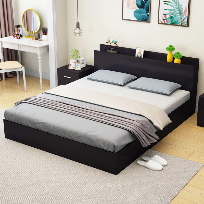 
modern bedroom furniture Board type bed The bed of cheap 