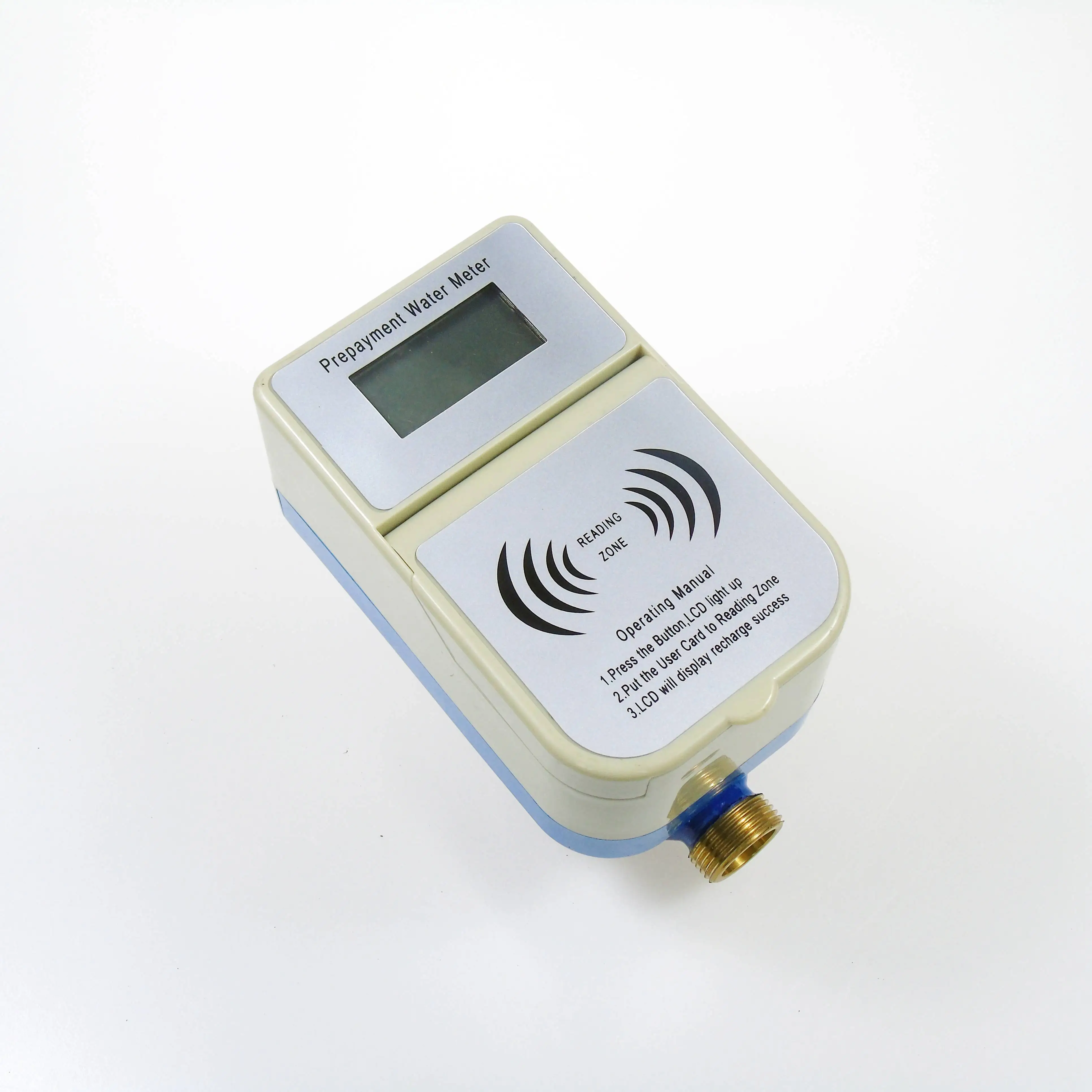 Precision Assembly Digital Water Meter Brass Material With Ic Card Prepaid Water Meter