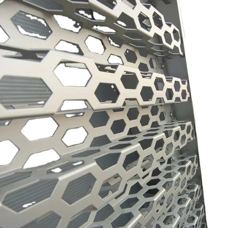 Curtain Wall Supplier Corrugated Metal Cladding Wall Aluminum 3D Perforated Plate