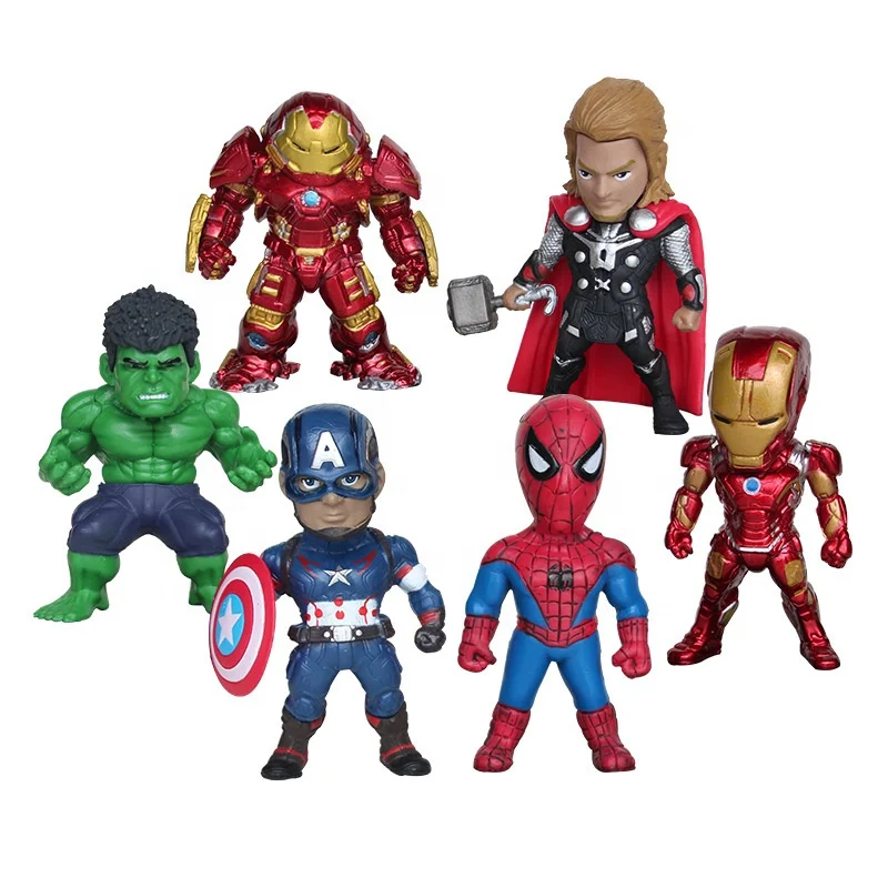 Customize Anime Small PVC 3D Figures Thanos Hulkbusters Super Hero Decoration Auto Luxury Gift Box Air Freshener