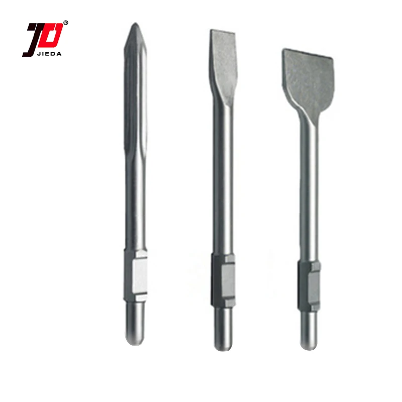 Heat Treatment New Type Colour Painted 40Cr Steel Hexagonal Self Sharpening Point Concrete Chisel Gouge Carving Electric