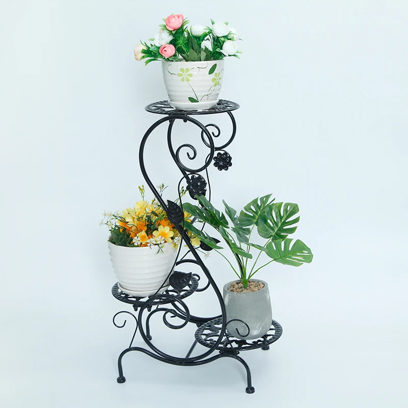 
European style wrought iron metal flower pot stand, wedding decoration stand 