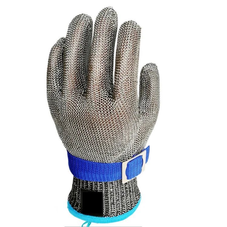 316L Stainless Steel Wire Mesh Butcher Cut-protection Gloves Mesh Chainmail Cut Resistant Gloves