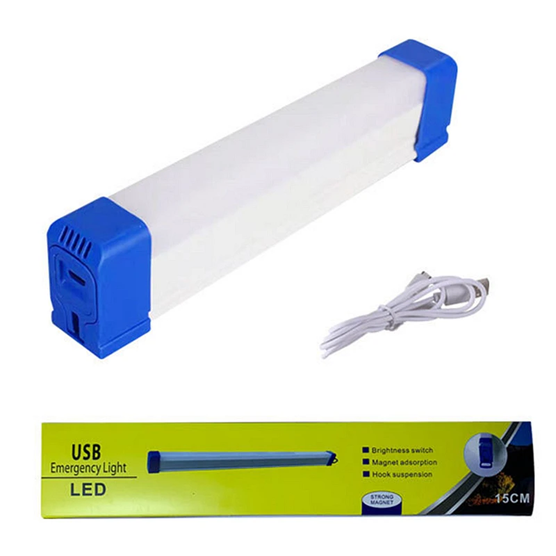 USB led emergency light tube street stall night market magnetic suspension charging light tube dormitory power outage portable s