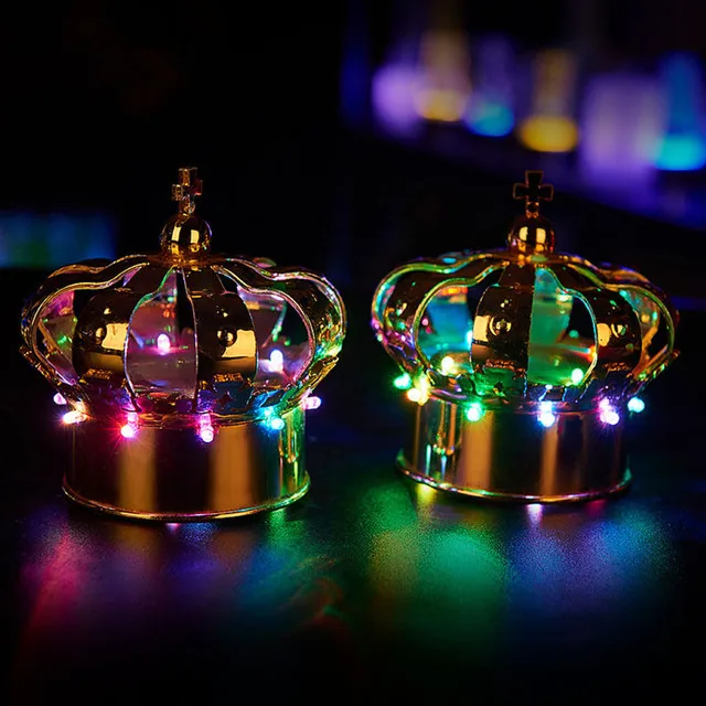 T-Worthy Bar Champagne Topper Night Club LED Bottle Strobe Baton Lamps Flash Crown Head Wine Stopper for Wedding Party Decor